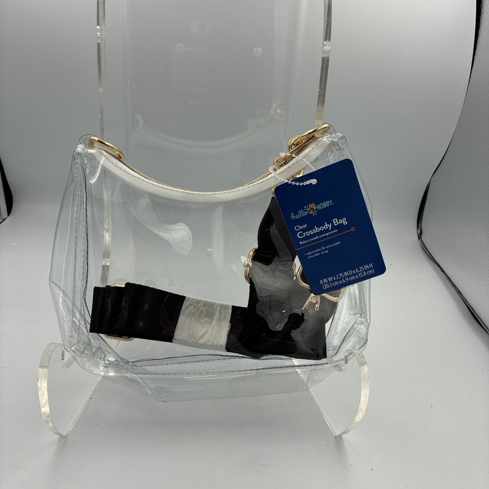 Hello Hobby Clear Crossbody Bag